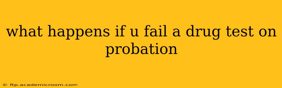 what happens if u fail a drug test on probation