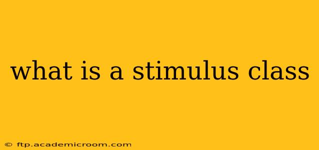what is a stimulus class