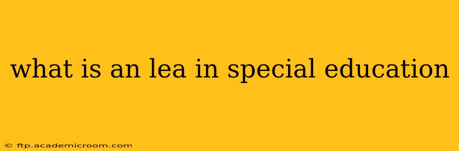 what is an lea in special education