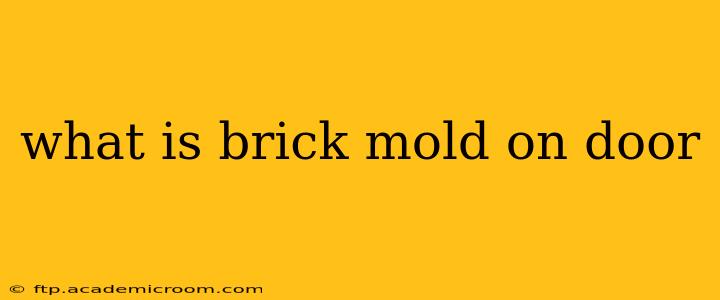 what is brick mold on door