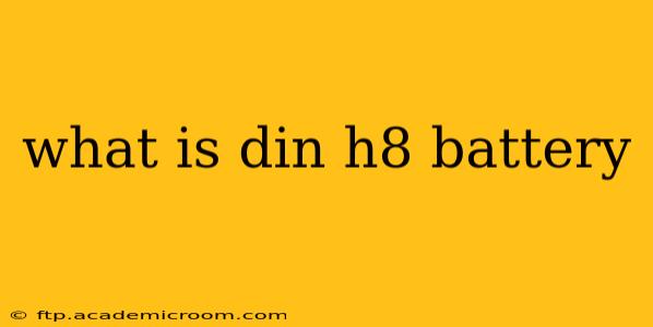what is din h8 battery