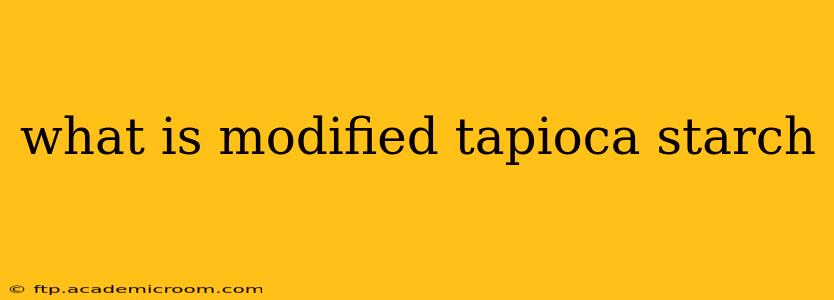 what is modified tapioca starch