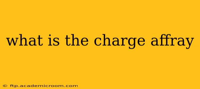 what is the charge affray