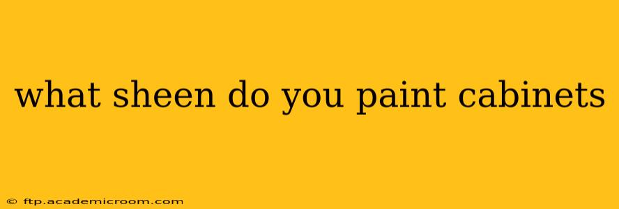 what sheen do you paint cabinets