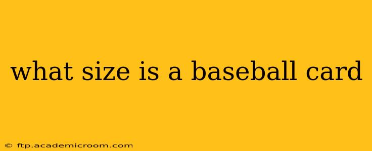 what size is a baseball card