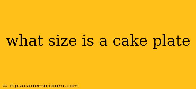 what size is a cake plate