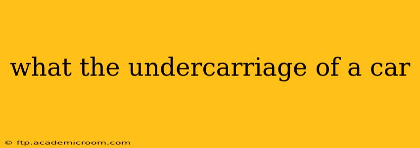 what the undercarriage of a car