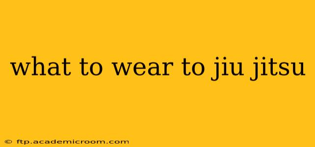 what to wear to jiu jitsu