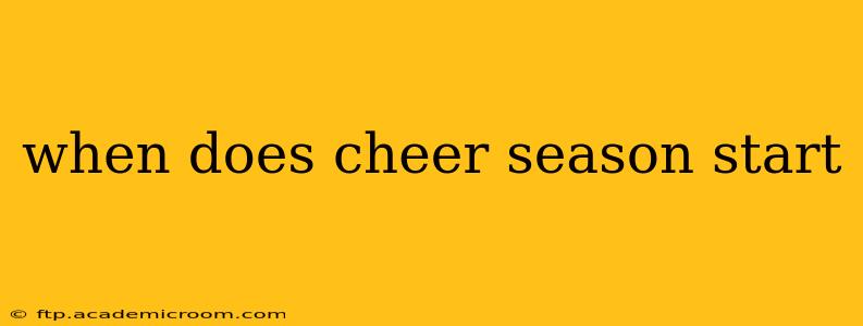 when does cheer season start