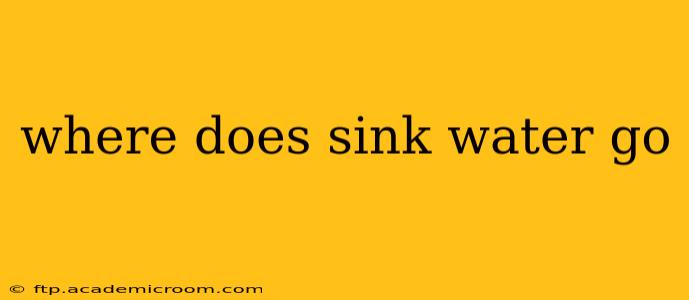 where does sink water go