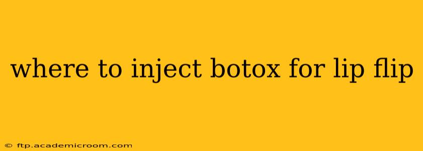 where to inject botox for lip flip