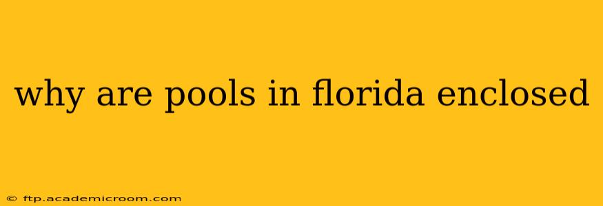 why are pools in florida enclosed