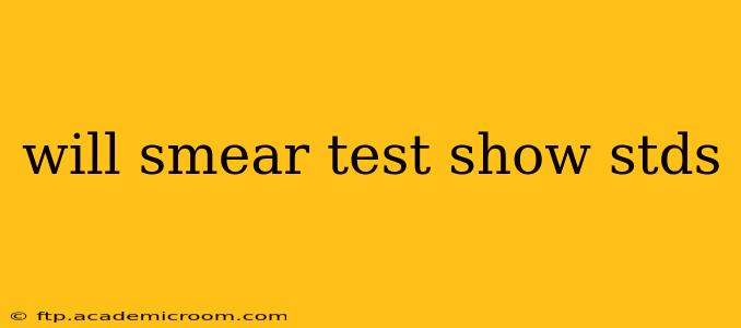 will smear test show stds