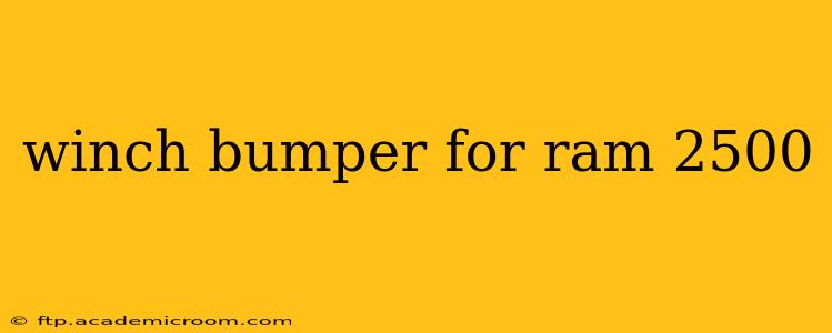 winch bumper for ram 2500