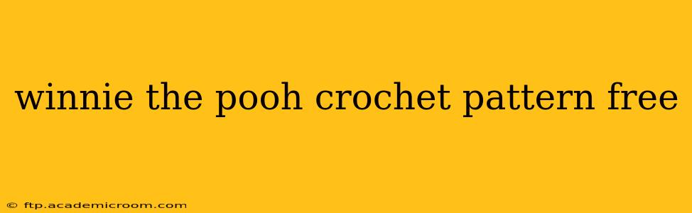 winnie the pooh crochet pattern free