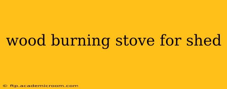 wood burning stove for shed