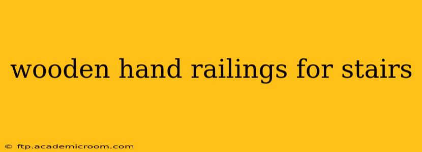 wooden hand railings for stairs
