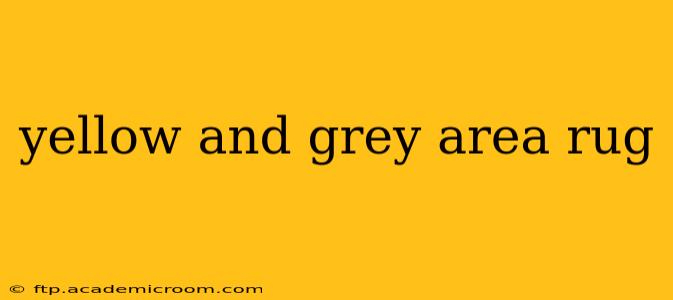 yellow and grey area rug