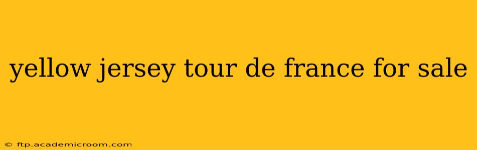 yellow jersey tour de france for sale