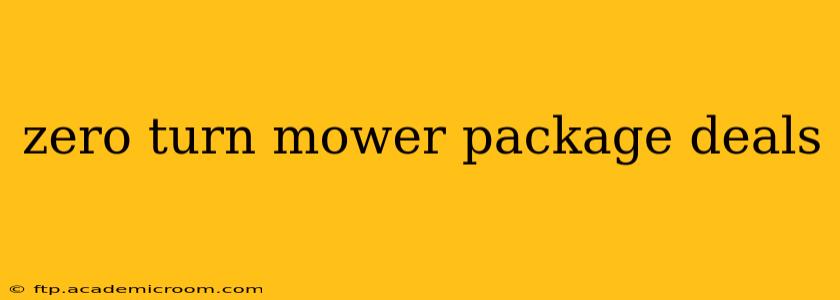 zero turn mower package deals